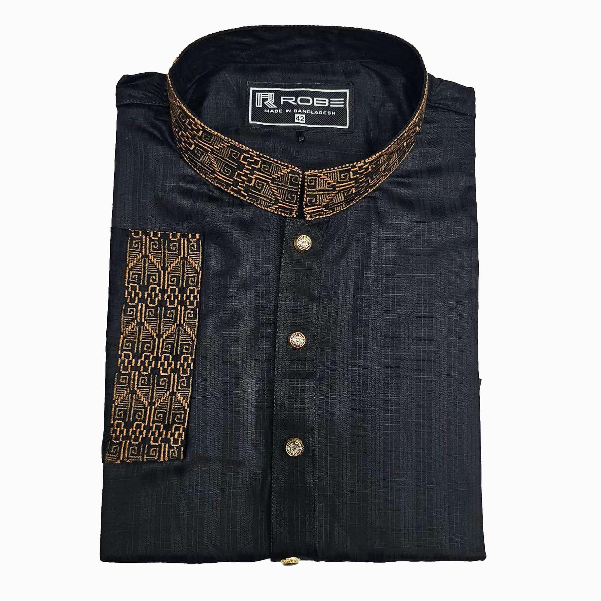 Comfortable Embroidered Punjabi With premium box